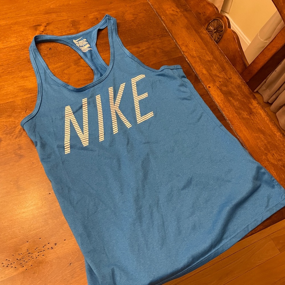 Blue Nike tank top size medium
